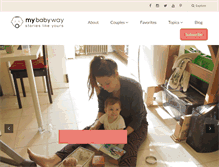 Tablet Screenshot of mybabyway.com